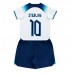 Günstige England Raheem Sterling #10 Babykleidung Heim Fussballtrikot Kinder WM 2022 Kurzarm (+ kurze hosen)